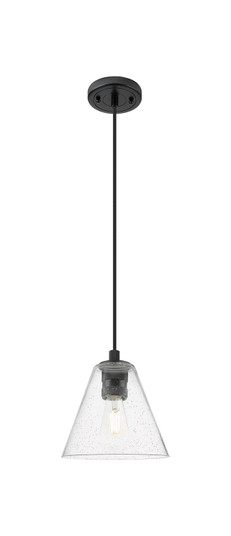 Downtown Urban One Light Pendant in Matte Black (405|434-1P-BK-GBC-84)