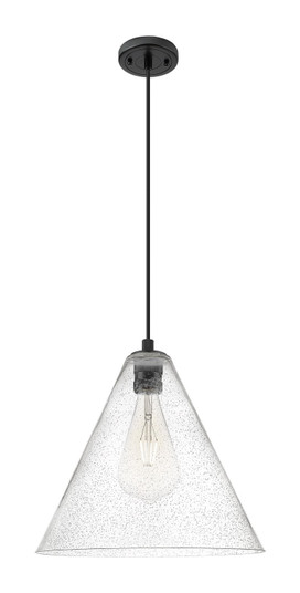Downtown Urban One Light Pendant in Matte Black (405|434-1P-BK-GBC-164)