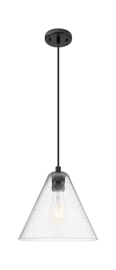 Downtown Urban One Light Pendant in Matte Black (405|434-1P-BK-GBC-124)