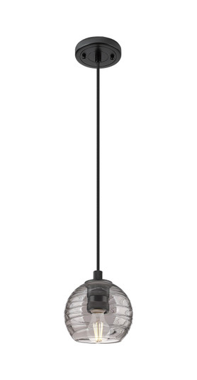 Downtown Urban One Light Pendant in Matte Black (405|434-1P-BK-G1213-6SM)