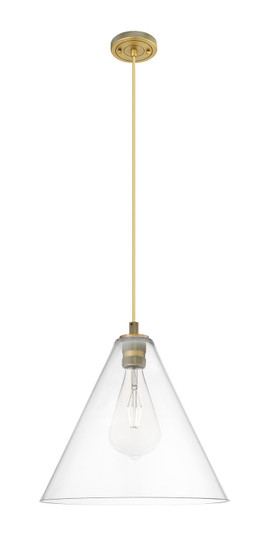 Downtown Urban One Light Pendant in Brushed Brass (405|434-1P-BB-GBC-162)