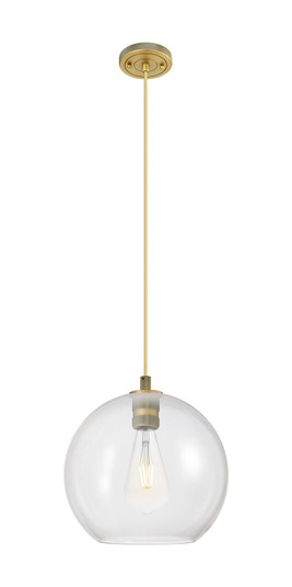 Downtown Urban One Light Pendant in Brushed Brass (405|434-1P-BB-G122-12)