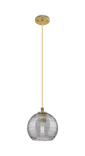 Downtown Urban One Light Pendant in Brushed Brass (405|434-1P-BB-G1213-8SM)