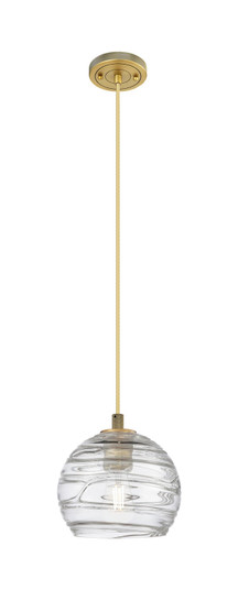 Downtown Urban One Light Pendant in Brushed Brass (405|434-1P-BB-G1213-8CL)