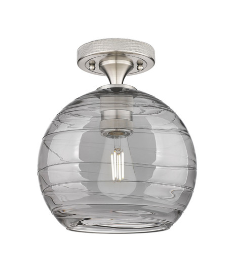 Downtown Urban One Light Flush Mount in Satin Nickel (405|434-1F-SN-G1213-8SM)