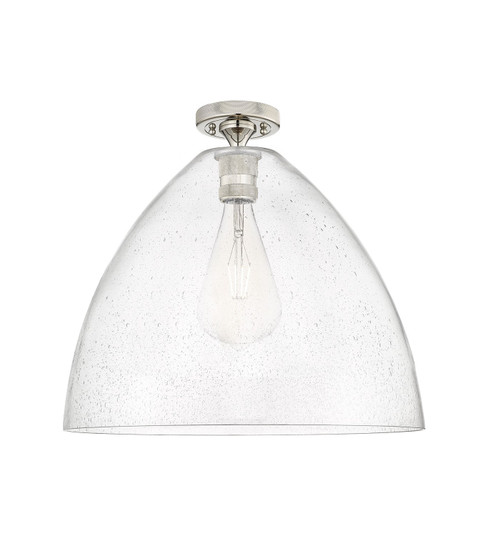 Downtown Urban One Light Flush Mount in Polished Nickel (405|434-1F-PN-GBD-164)
