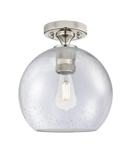 Downtown Urban One Light Flush Mount in Polished Nickel (405|434-1F-PN-G124-8)