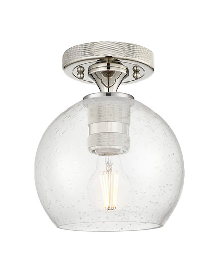 Downtown Urban One Light Flush Mount in Polished Nickel (405|434-1F-PN-G124-6)