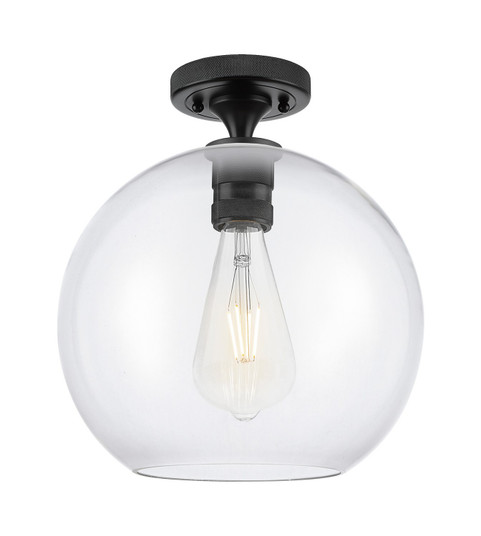 Downtown Urban One Light Flush Mount in Matte Black (405|434-1F-BK-G122-10)