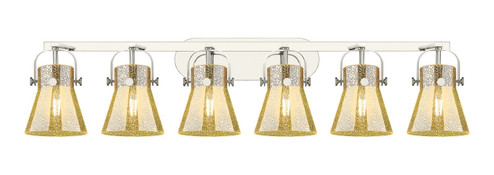 Downtown Urban Six Light Bath Vanity in Polished Nickel (405|423-6W-PN-G411-6ME)