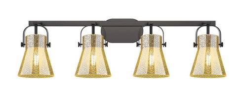 Downtown Urban Four Light Bath Vanity in Matte Black (405|423-4W-BK-G411-6ME)