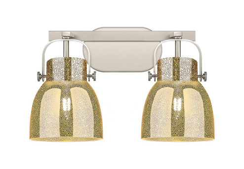 Downtown Urban Two Light Bath Vanity in Satin Nickel (405|423-2W-SN-G412-6ME)