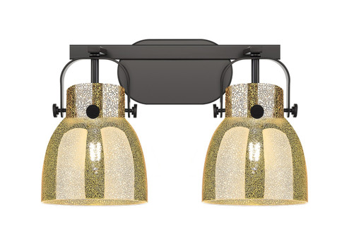 Downtown Urban Two Light Bath Vanity in Matte Black (405|423-2W-BK-G412-6ME)