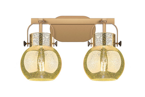 Downtown Urban Two Light Bath Vanity in Brushed Brass (405|423-2W-BB-G410-6ME)