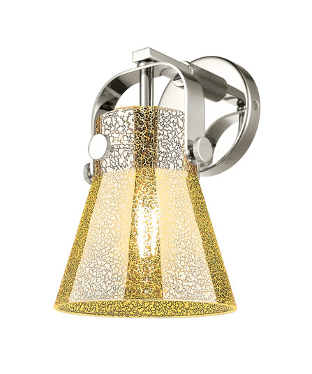 Downtown Urban One Light Wall Sconce in Polished Nickel (405|423-1W-PN-G411-6ME)