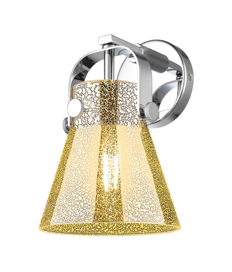 Downtown Urban One Light Wall Sconce in Polished Chrome (405|423-1W-PC-G411-6ME)