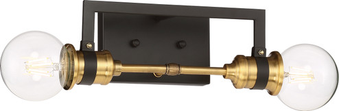 Intention Two Light Vanity in Warm Brass / Black (72|60-6972)