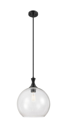 Ballston One Light Pendant in Matte Black (405|415-1S-BK-G122-14)