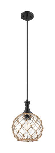 Ballston One Light Mini Pendant in Matte Black (405|415-1S-BK-G122-10RB)