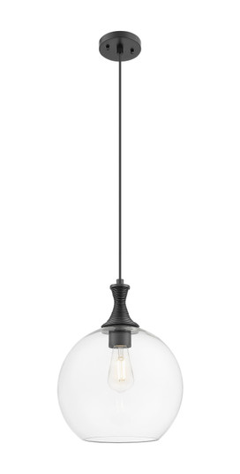 Ballston One Light Pendant in Matte Black (405|415-1P-BK-G122-12)