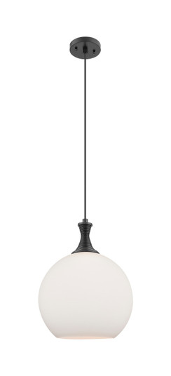 Ballston One Light Pendant in Matte Black (405|415-1P-BK-G121-12)