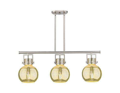 Downtown Urban Three Light Island Pendant in Satin Nickel (405|411-3I-SN-G410-10ME)