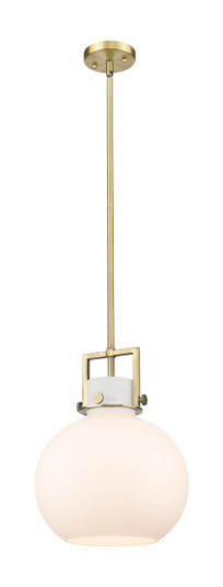 Downtown Urban One Light Mini Pendant in Brushed Brass (405|411-1SM-BB-G410-12WH)