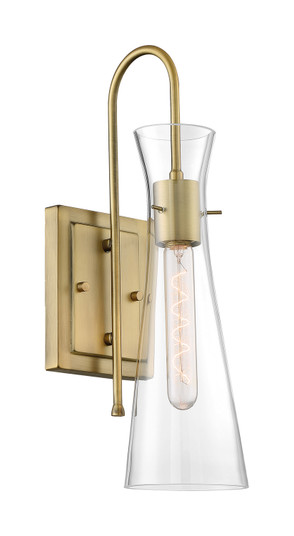 Bahari One Light Wall Sconce in Vintage Brass (72|60-6857)