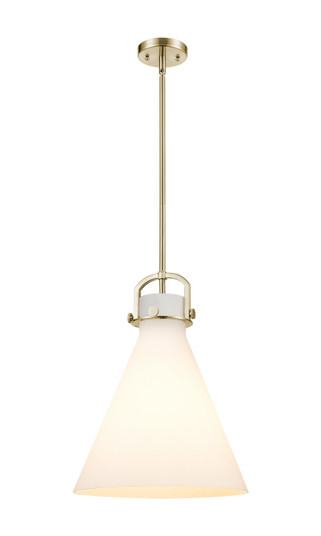 Downtown Urban One Light Pendant in Champagne Bronze (405|410-1SL-CB-G411-14WH)