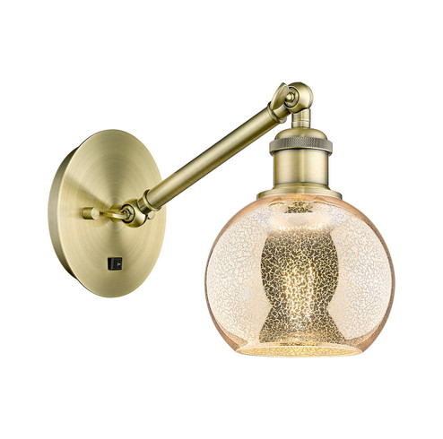 Ballston One Light Wall Sconce in Antique Brass (405|317-1W-AB-G128-6)