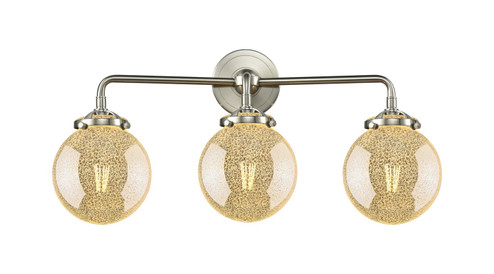 Nouveau Three Light Bath Vanity in Brushed Satin Nickel (405|284-3W-SN-G208-6)