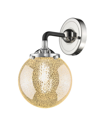 Nouveau One Light Wall Sconce in Black Polished Nickel (405|284-1W-BPN-G208-6)