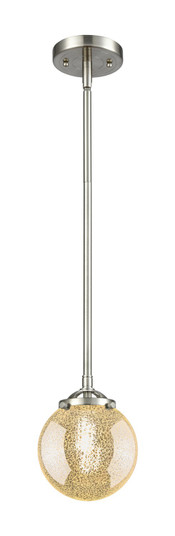 Nouveau One Light Mini Pendant in Brushed Satin Nickel (405|284-1S-SN-G208-6)