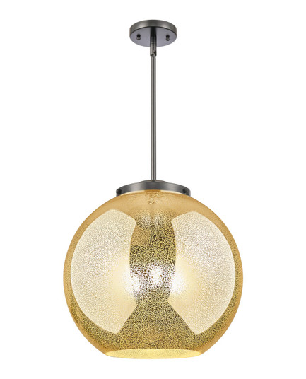 Essex Three Light Pendant in Matte Black (405|221-3S-BK-G128-16)