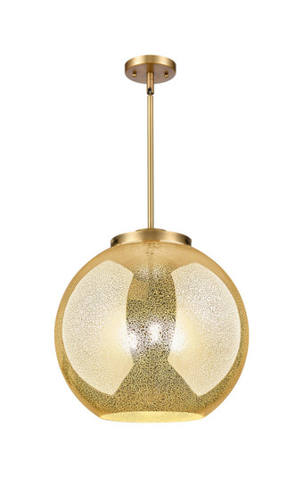 Essex Three Light Pendant in Brushed Brass (405|221-3S-BB-G128-16)