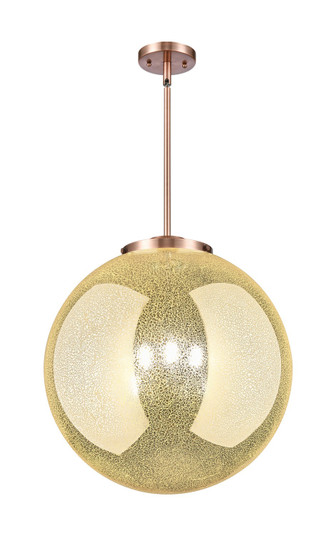 Essex Three Light Pendant in Antique Copper (405|221-3S-AC-G208-18)