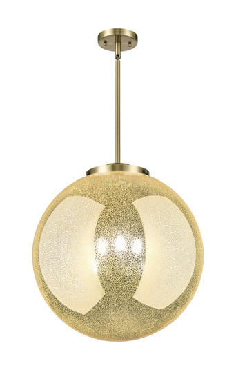 Essex Three Light Pendant in Antique Brass (405|221-3S-AB-G208-18)