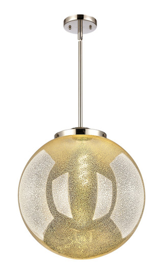 Essex One Light Pendant in Polished Nickel (405|221-1S-PN-G208-16)