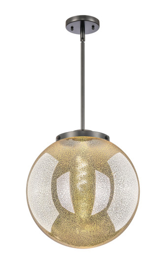 Essex One Light Pendant in Matte Black (405|221-1S-BK-G208-14)