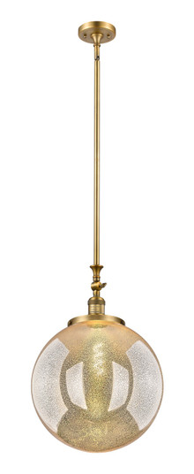 Franklin Restoration One Light Mini Pendant in Brushed Brass (405|206-BB-G208-16)