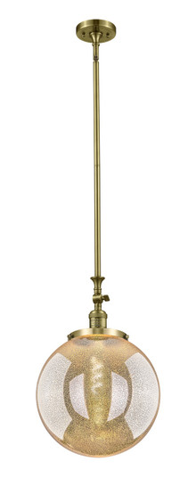 Franklin Restoration One Light Mini Pendant in Antique Brass (405|206-AB-G208-14)