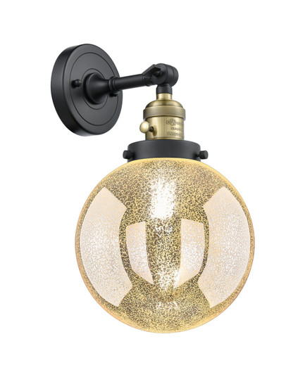 Franklin Restoration One Light Wall Sconce in Black Antique Brass (405|203SW-BAB-G208-8)