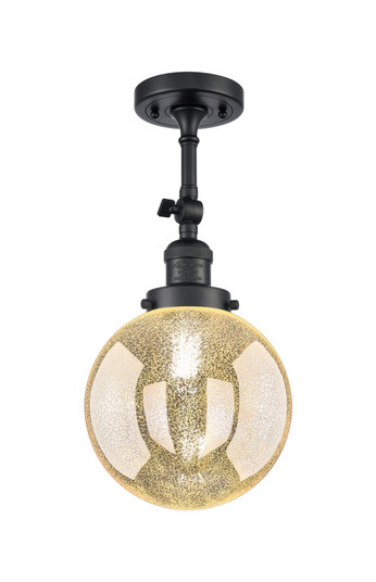 Franklin Restoration One Light Wall Sconce in Matte Black (405|203-BK-G208-8)
