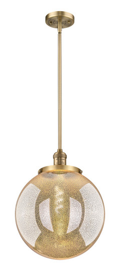 Franklin Restoration One Light Pendant in Brushed Brass (405|201S-BB-G208-14)