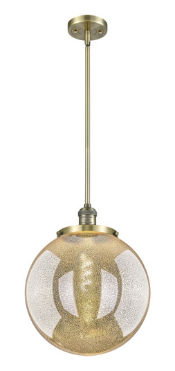 Franklin Restoration One Light Pendant in Antique Brass (405|201S-AB-G208-14)