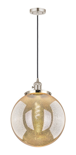 Franklin Restoration One Light Mini Pendant in Polished Nickel (405|201CSW-PN-G208-14)