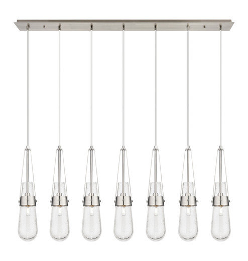 Downtown Urban Seven Light Linear Pendant in Brushed Satin Nickel (405|127-452-1P-SN-G452-4SDY)