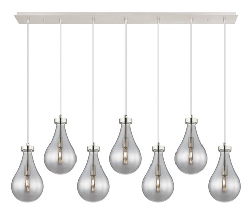 Downtown Urban Seven Light Linear Pendant in Polished Nickel (405|127-451-1P-PN-G451-7SM)