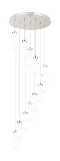 Downtown Urban 12 Light Pendant in Brushed Polished Nickel (405|126-451-1P-PN-G451-4GWH)