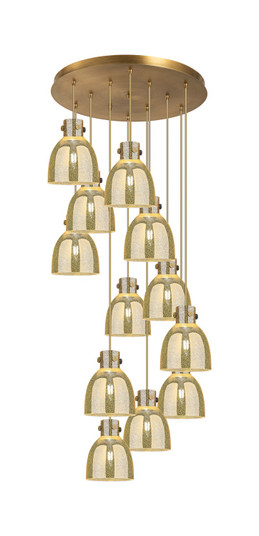 Downtown Urban 12 Light Pendant in Brushed Brass (405|126-410-1PS-BB-G412-8ME)
